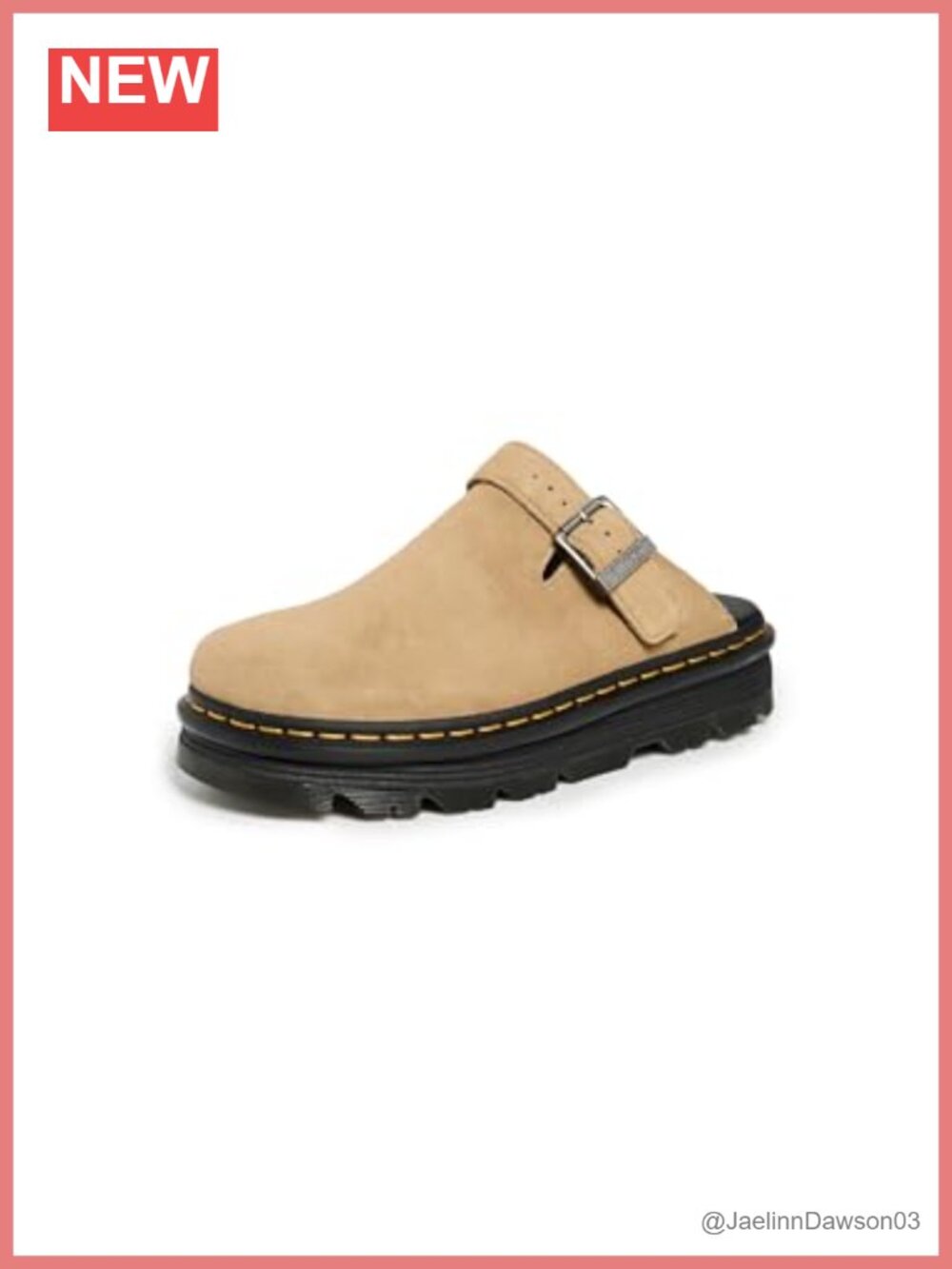 Suede Mules Slip-On Round Toe Platform Comfort Shoes